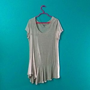 Cream colored t-shirt dress